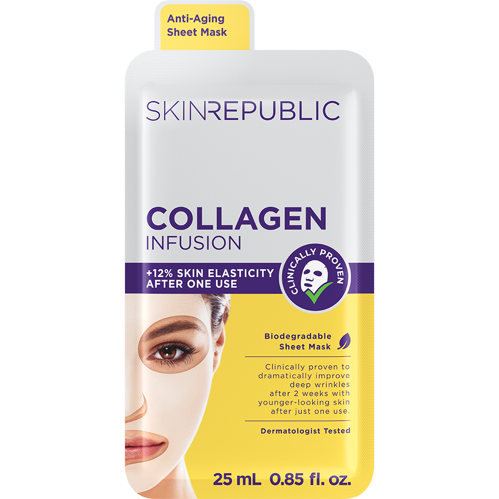 Anti-Aging Collagen Infusion Biodegradable Face Mask