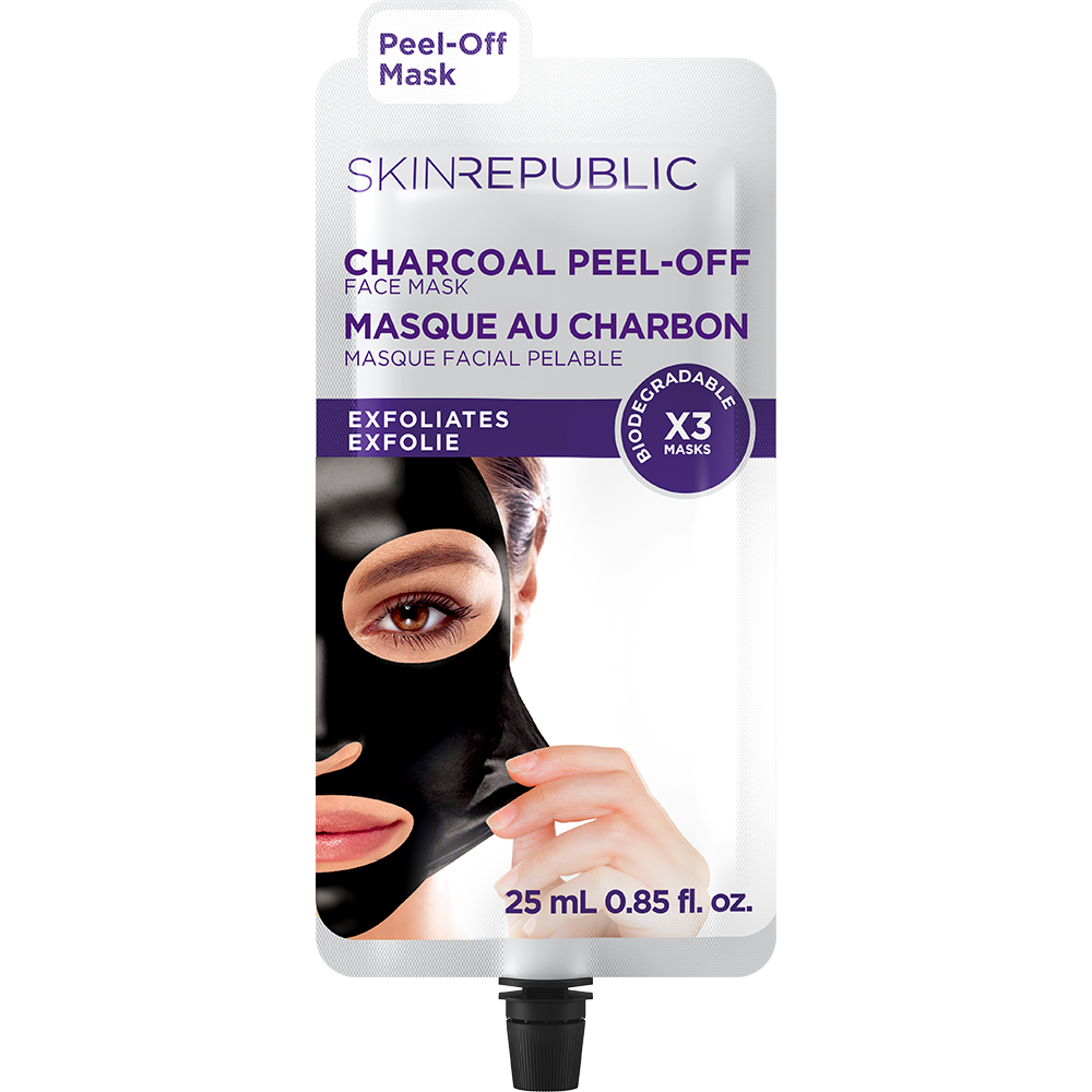 Purifying Charcoal Peel-Off Biodegradable Face Mask (3 Applications)