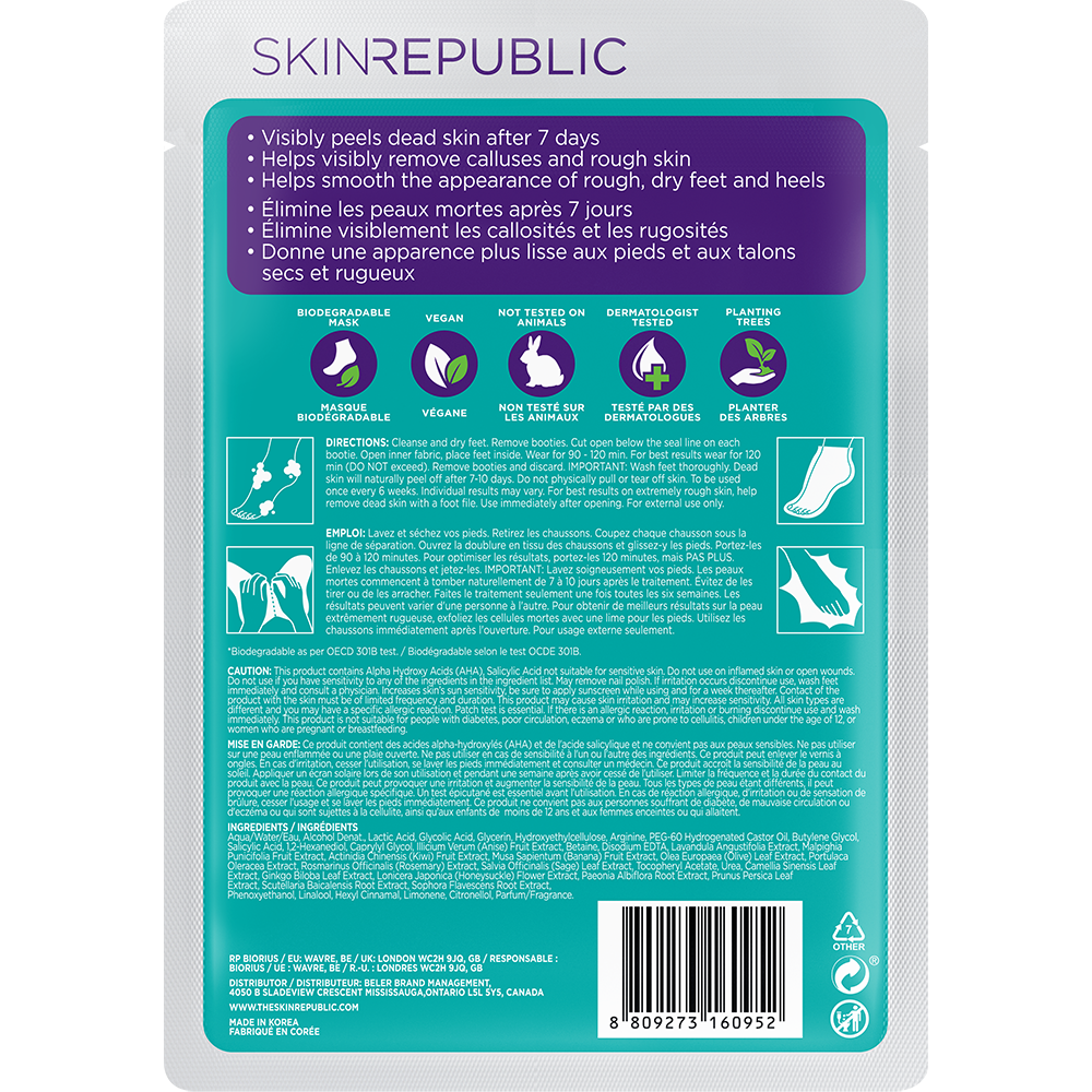 Biodegradable Foot Peel Mask