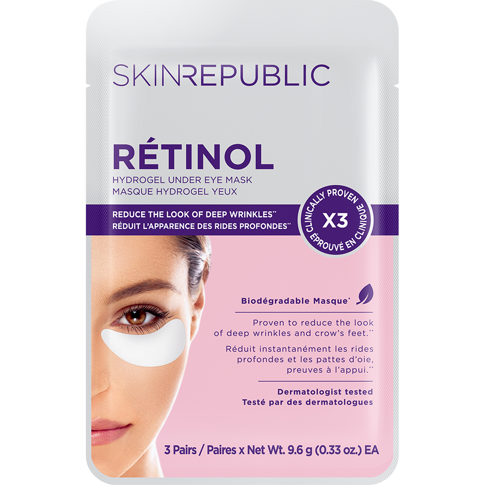 Brightening Retinol Hydrogel Biodegradable Under Eye Mask (3 Pairs)