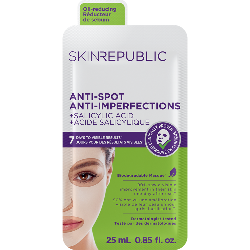 Pore Refining Anti-Spots &amp; Blemish Biodegradable Face Mask