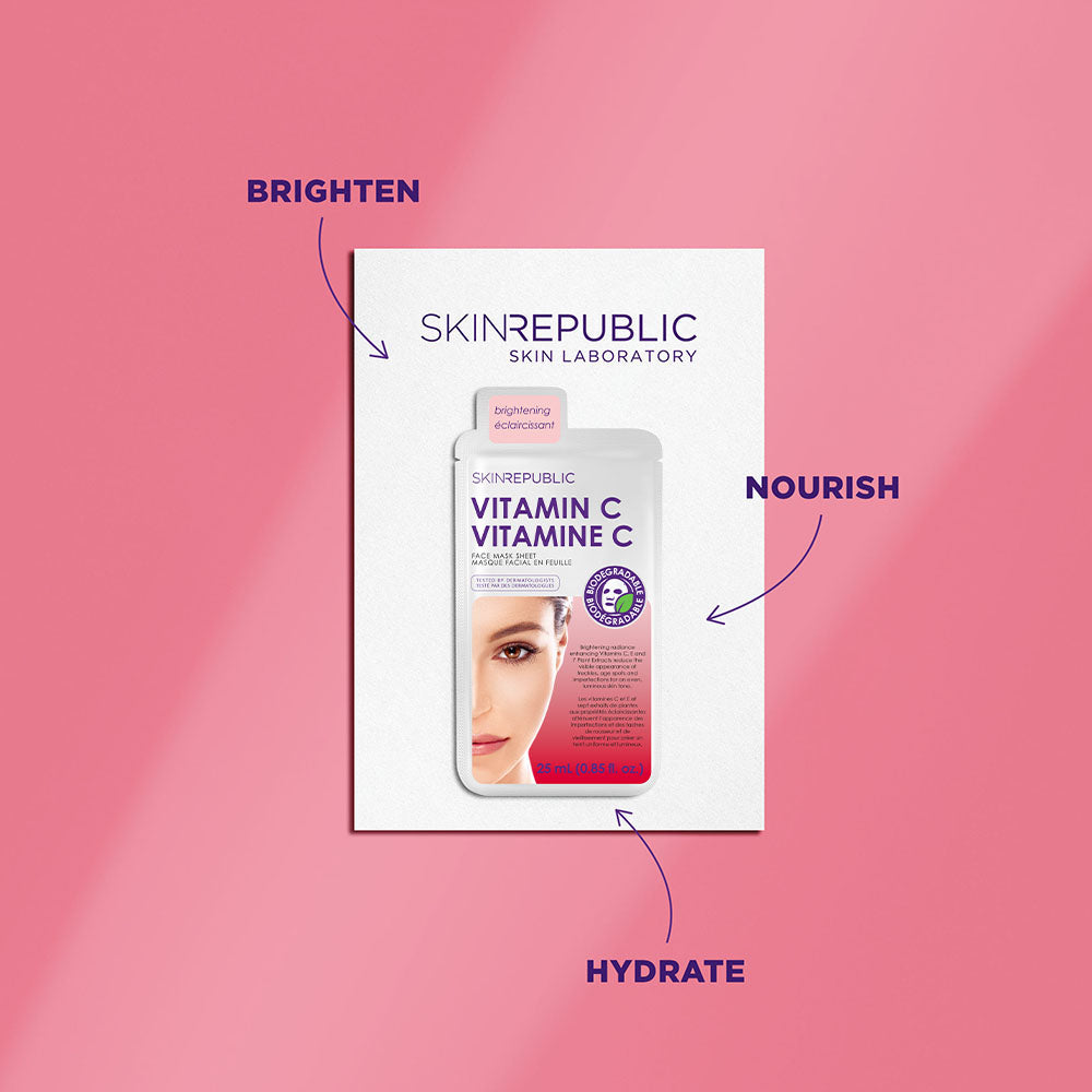 Brightening Vitamin C Biodegradable Face Mask