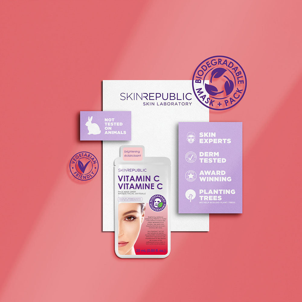 Brightening Vitamin C Biodegradable Face Mask