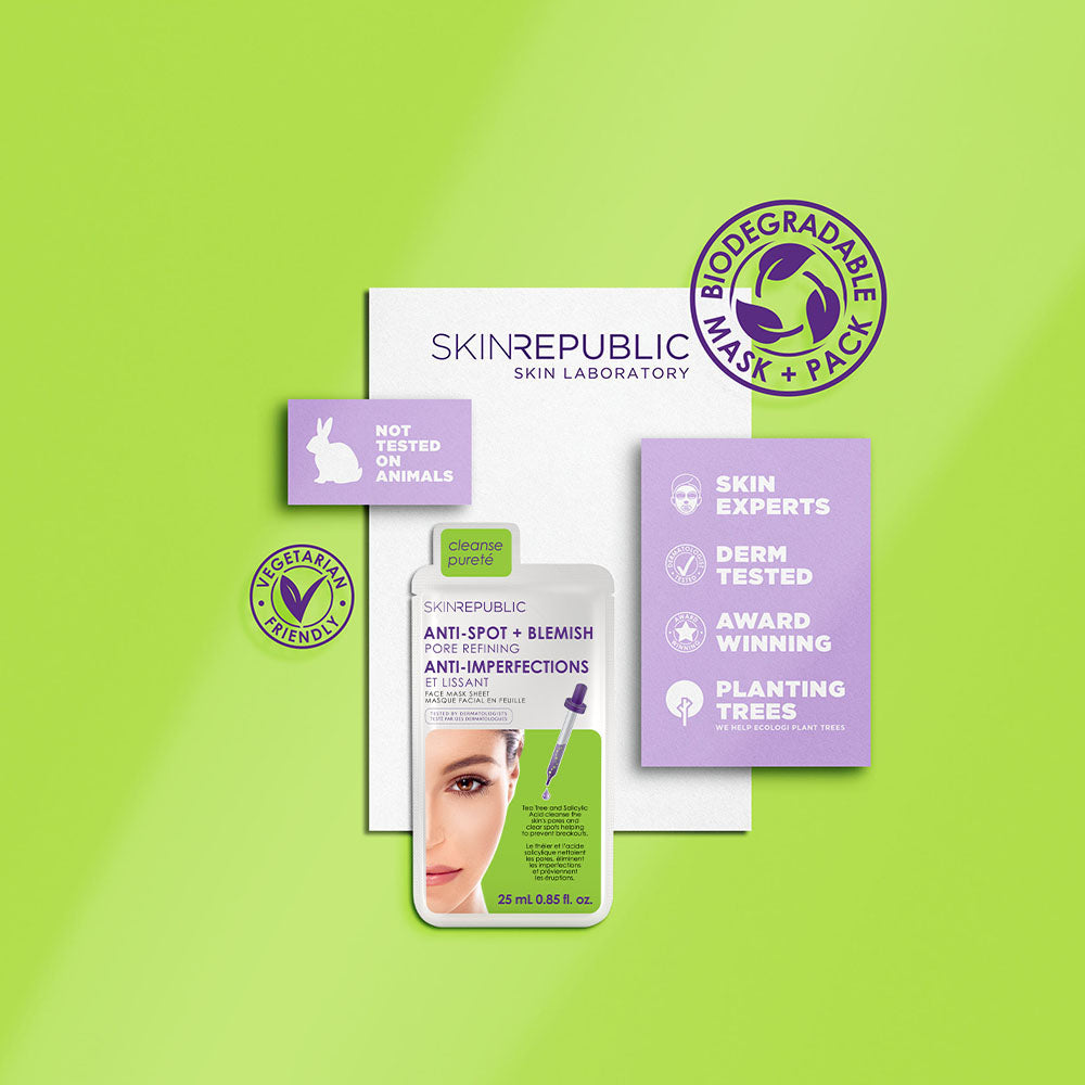 Pore Refining Anti-Spots & Blemish Biodegradable Face Mask